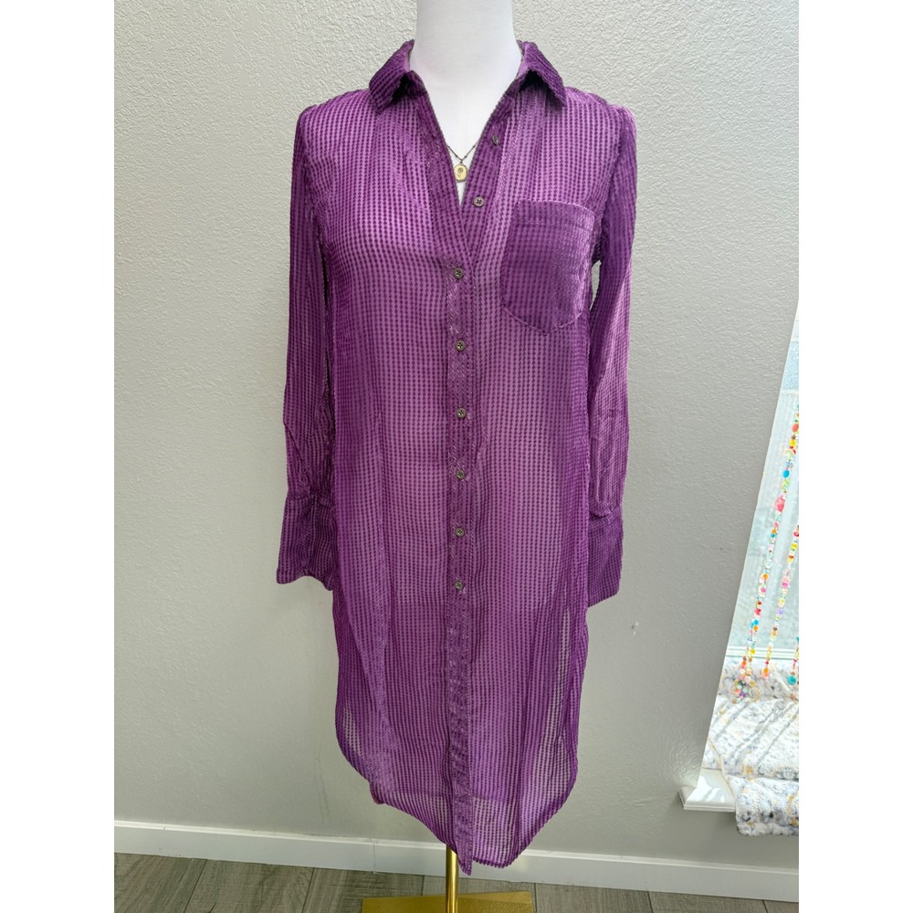 Akemi + Kin Anthropologie Purple Tunic‎ Top size XS